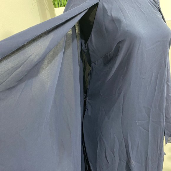 Lori M collection Capelet Navy Dress lori M collection - Picture 2 of 6